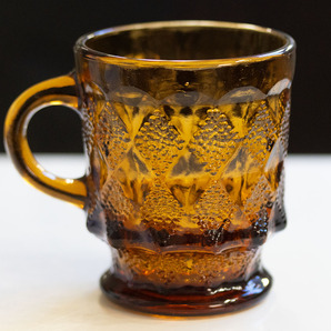 ファイヤーキング マグ キンバリー アンバー FK刻印 コーヒー アメリカ製 ビンテージ カップ ダイヤモンド 琥珀色 紅茶 ティーの画像2