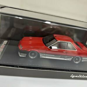 未使用 ignition model Nissan SKYLINE 2000 RS-X Turbo-C (R30) Red/SILVER 0601 イグニッションモデル ミニカー 1/43 の画像3