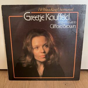 オランダオリジナル　greetje kauffeld sings a tribute to clifford brown LPレコード フリーチェカウフェルド