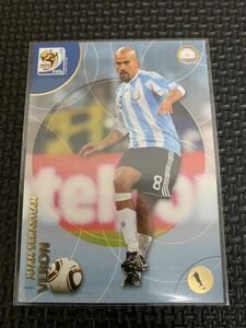 2010 world cup panini アルゼンチン代表 ベロン　レギュラーカード！