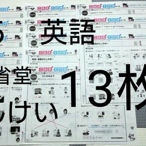 小学校5年　小5 英語　カラーテスト　こたえ　てびきシート