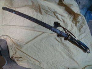 旧日本軍 日本刀 刀剣 刀装具 武具 外装 刀身なし　金具番号合致