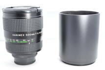 〓外観綺麗　フード付〓HANIMEX MIRROR LENS 500mm F8_画像1