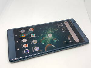 外観Bランク☆ジャンク品☆au☆SOV37(ブルー)Xperia XZ2★3726001152☆3/27☆