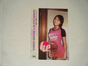 □■HIT's(2009)/鎌田奈津美 コスチュームカード06(ピンクTシャツ ロゴ文字部分 ピンク) #202/300