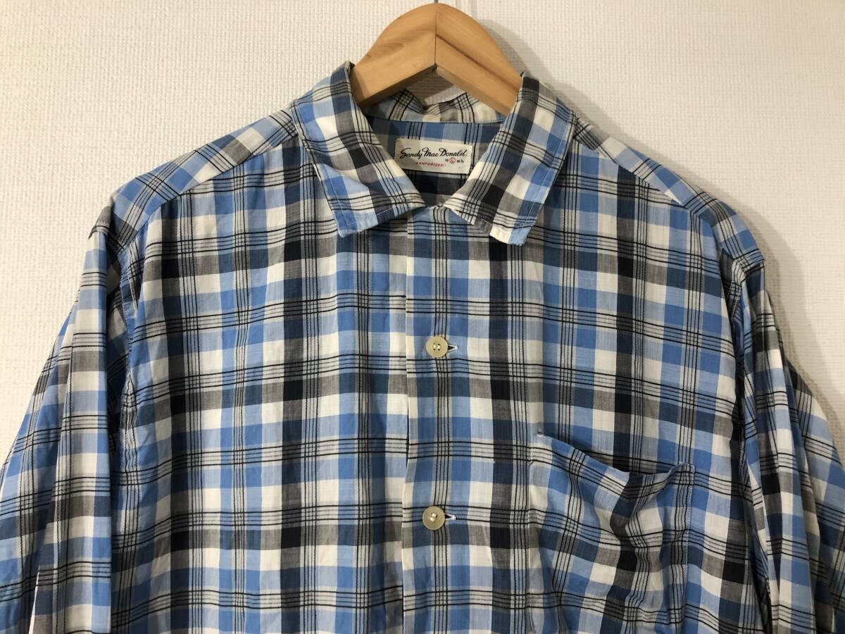 50-60年代 Sandy Mac Donald ビンテージ ループ シャツ 50\'s 60\'s USA 古着 16 L 16 1/2
