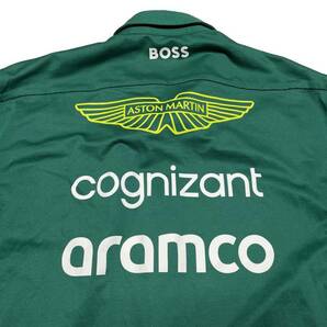 アストンマーティンF1 2023支給品 チーム上層部用 アルコール版 長袖ピットシャツ M    非売品 HUGO BOSS アロンソの画像5