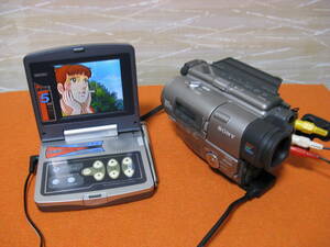 テープ再生・撮影OK！☆SONYのHi8/8ミリビデオカメラ/CCD-TR2☆再生良好でダビングに最適です！