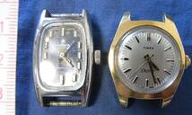 即決 2個 電磁テンプ Stellaris Electronic Transistorized TIMEX ELECTRIC タイメックス 腕時計 電子テンプ 1960年代 ジャンク_画像1