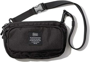 kiu shoulder bag kiu300D front pocket Mini shoulder bag K156 black 