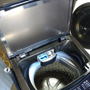 【店頭渡し推奨】アイリスオーヤマ 全自動洗濯機 IAW-T603BL 2021年製 6.0kg 中古 現状渡しの画像3