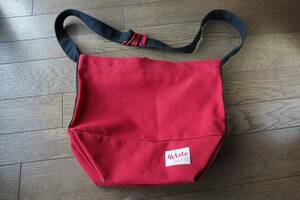Relateli Ray to made in Japan canvas shoulder bag red * red canvas 