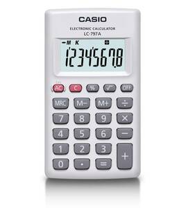 【1円出品】【新品・未開封品】カードタイプ電卓 CASIO LC-797A-N