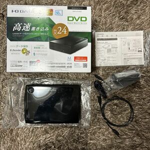 I-ODATA 外付型DVDドライブ DVR-UT24EZ DVD±R 24倍速書き込み USB 3.0対応 