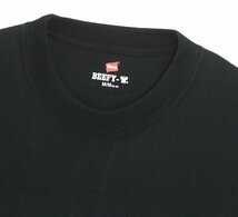 Hanes ヘインズ 厚地 BEEFY ビーフィー 無地 ロングスリーブ Tシャツ 1点 長袖 黒 L H5186 メンズ レディース 人気 おすすめ　新品　_画像3