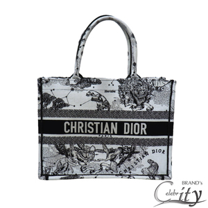 Christian Dior【クリスチャンディオール】 ブックトート ミディアム M1296ZRHZ コットンキャンバス【USED】