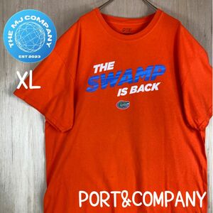 USA古着 PORT&COMPANY NBA フロリダゲーターズTシャツ XL ロゴ プリント