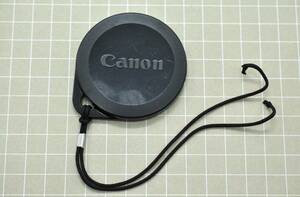 中古品★Canon キャノン レンズキャップ ストラップ付 かぶせ式 内径約55mm ★0324-57