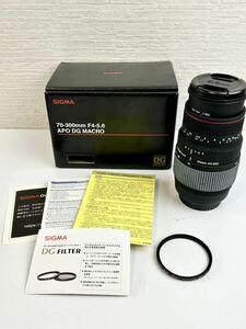 1000円～シグマ SIGMA 遠望ズーム 70-300mm F/4.0-5.6 DG APO MACRO フィルター Kenko PRO1D プロテクター（W）58mm【動作未確認】240319