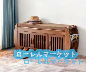 実用品★入口 シンプル 現代 シューズラック 玄関 楠竹 収納 仕切りラック DIYシューズラック 100CM