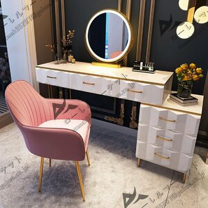  white doresa dresser stool .LED light attaching mirror attaching cosmetics pcs. set storage cabinet attaching modern . cosmetics table 120cm