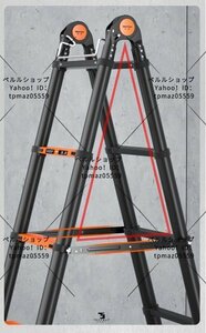 多機能 伸縮 はしご 3.7M+3.7M 最高7.3M高さ調整可能 コンパクト収納可能 #作業