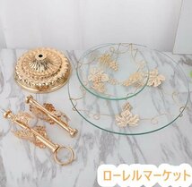 2段セット 皿 フルーツ プレート 最新作人気推薦☆ トレー ケーキスタンドプレート 高級食器 アフタヌーンティー_画像3