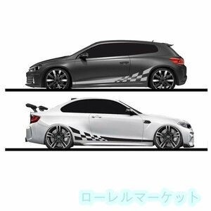 ステッカー 自動車 サイドストライプ DIY ステッカー デカール チューニング ビニールフィルム 220x25cm BQ295