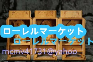 仏像（ 娑婆三聖）地蔵菩薩・釈迦如来・観音菩薩 木彫り置物 木彫仏像 木彫り 木製 厨子入り仏像 極小仏