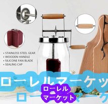 1L バターマシン 実用品★バターメーカー クリームミキサー 手動バターチャーナー、トップガジェットのベーキング_画像3