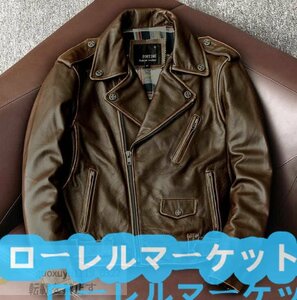 ージャケット 本革 牛革 ショート丈 レザージャケット メンズ バイクジャケットブルゾン 強くお勧め★秋冬新品★ライダース ジャケット