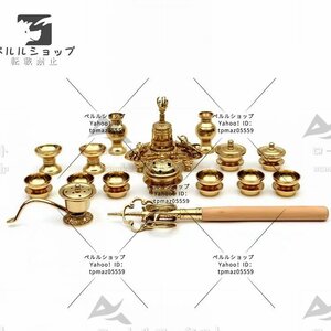 密教 法具 一面器 六器一組 仏器一対 華瓶一対 塗香器 洒水器 金剛鈴 金剛盤火舎香炉 五鈷杵 三鈷杵 独鈷杵 全20種 護摩 真言阿含