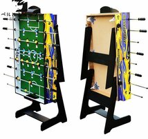 5in1 家庭用 マルチゲームテーブル テーブルサッカー ビリヤード台 卓球 ボーリング カーリングボール 折りたたみ式_画像3