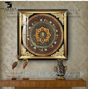 Art hand Auction Oil painting decorative painting luxury art organic glass painting entrance mural reception room, Artwork, Painting, others