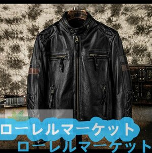 革ジャン 本革 ハーレー メンズ 特価★入手困難★最上級牛革 ライダース バイクウエア レザージャケット オートバイ ブルゾン M~5XL