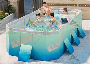 折り畳みプール 水遊び プール ビニールプール 空気入り不要 家庭用プール 庭プール 子供用 大人用 収納簡単 2.1M