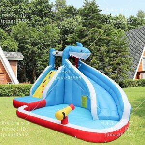 [. for / ventilator attaching ] quality guarantee * pool home use large slide slider inflatable bouncer & sliding pool castle 