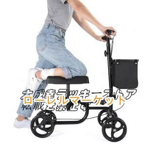 品質保証★ 手押し車 歩行器 高齢者 屋外 老人 座れる 折りたたみ 車椅子 ブレーキ 軽量 ブラックカート 介護 歩行補助具 買い物カート