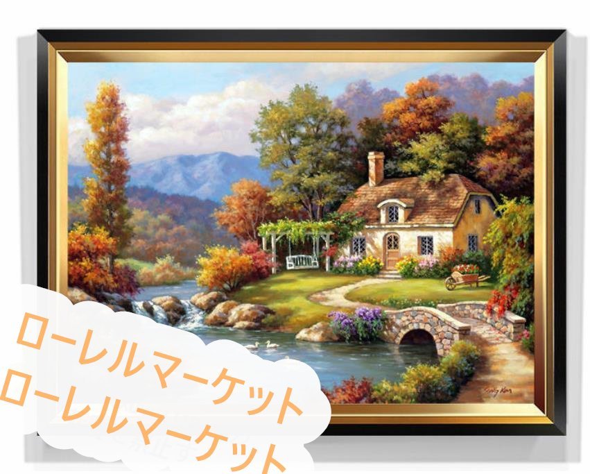 Wall Hanging Landscape Special Sale! Oil Painting 60*40cm High Quality Decorative Painting Good Condition★Painting, painting, oil painting, Nature, Landscape painting