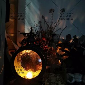 ランタン風ゆらぐ灯り ガーデンライト キャンドルランタン ヴィンテージ オーナメント ハンドメイド 鉄 ガラス 庭の飾り ガーデンの画像4