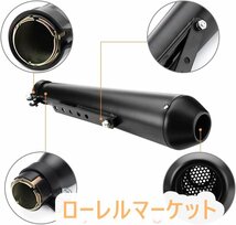 38mm-45mm バイクサイレンサー バイク オートバイ 汎用 サイレンサー マフラー バイク バッフル排気管 スリップオンマフラー_画像3