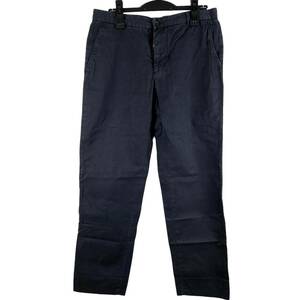 Maison Margiela (メゾン マルジェラ) Regular Back Logo Straight Long Pants (navy)