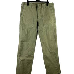 VISVIM(ビズビム) DRILL MIL Bigsize Wide Pants 18AW (khaki)