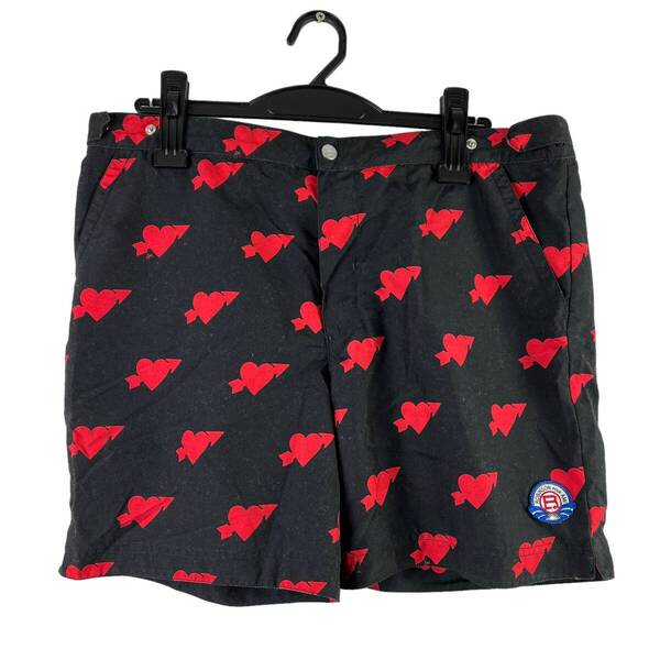 【20%OFF】ROBINSON LES BAINS(ロバンソンレバン) Heart Pattern Short Pants (black)
