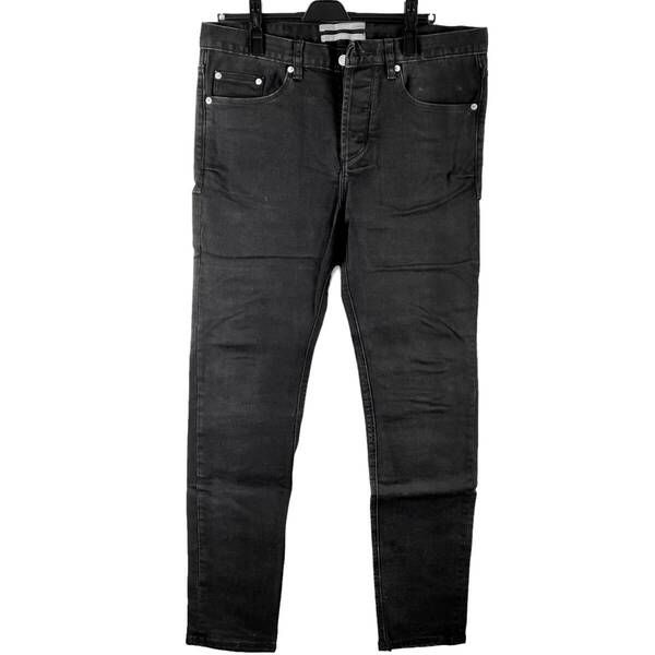 COCURATA(コキュラタ) Washed Skinny Denim Jeans Pants (black)