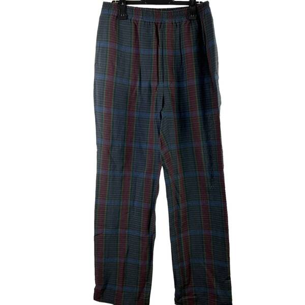 UNITEDARROWS(ユナイテッドアローズ) Check Wide Long Pants (blue)