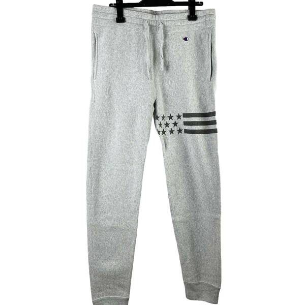 Ronherman(ロンハーマン) Irregular Leg US Flag Pattern Sweat Pants (grey)