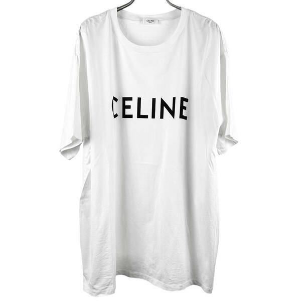 Celine(セリーヌ) Logo Oversized Shortsleeve T Shirt 19SS (white) 2