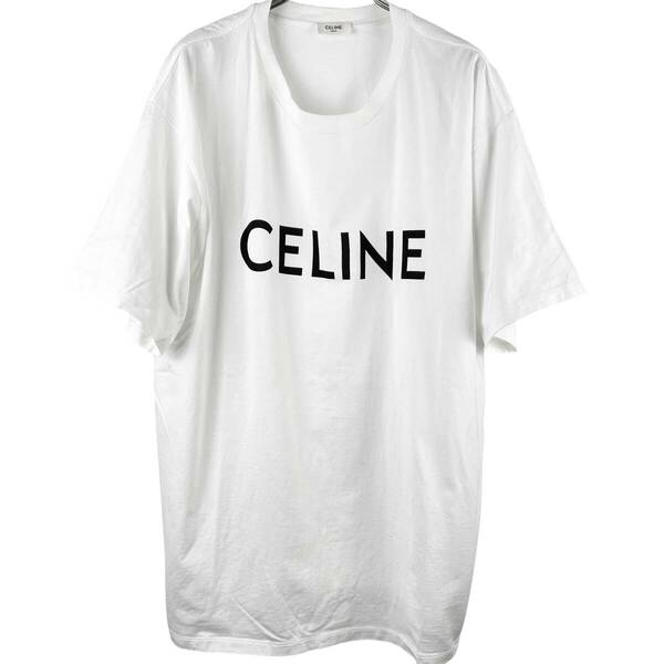 Celine(セリーヌ) Logo Oversized Shortsleeve T Shirt 19SS (white)