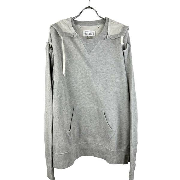 Maison Margiela (メゾン マルジェラ) Reconstruction Hooded Sweater 2017AW (grey)